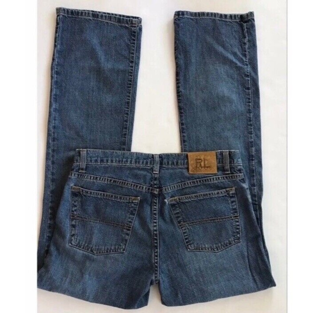 Polo Ralph Lauren Women’s Kelly Bootcut Mid Rise Blue Jeans Size 8X32